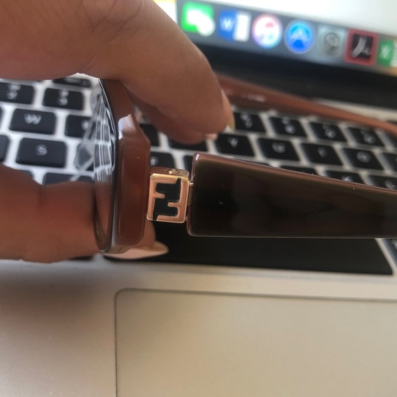 Authentic Fendi khaki Brown Eye Glasses RX - Picture 4 of 8